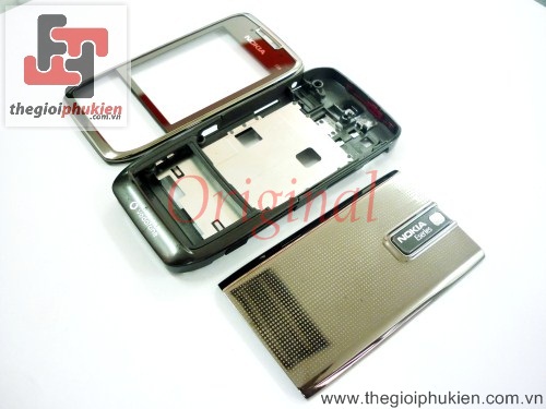 Vỏ Nokia E66 Grey Công ty full bộ